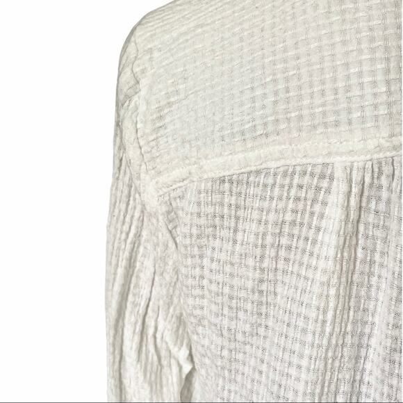 Anthropologie Pilcro  Classic Textured Style No. 4110317990117 white SIZE XS - Picture 9 of 15